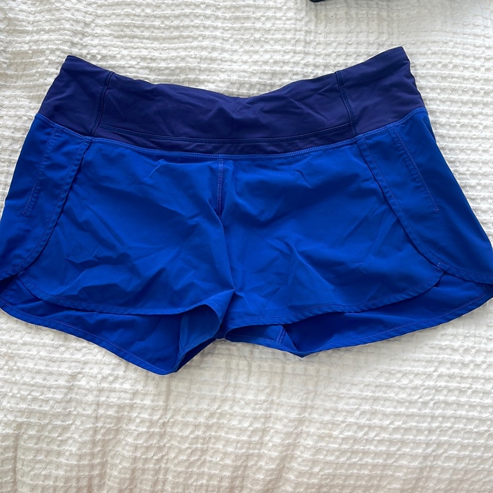 Lululemon blue shorts size 8